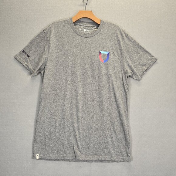 Tentree  Heather Grey T Shirt Mens Large Lacework New With Tags - Picture 1 of 12